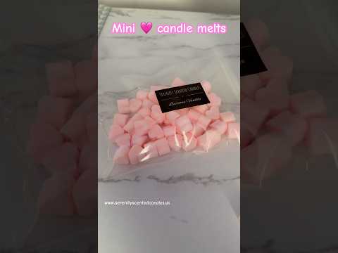 50 pieces heart candle melts