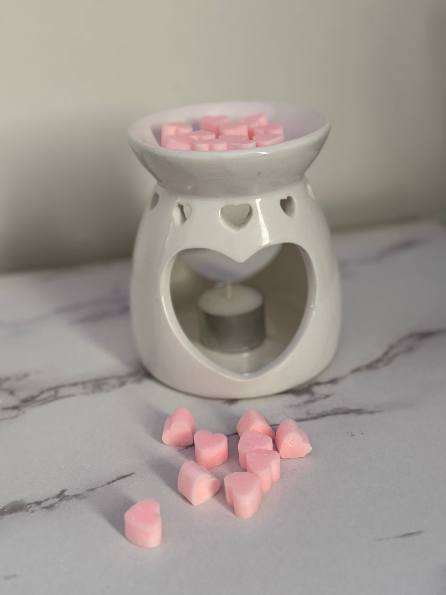 50 pieces heart candle melts